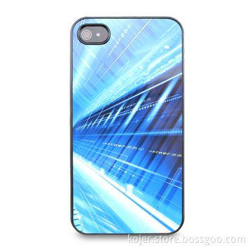Crystal Case for Apple's iPhone 4, Made of PC and PU, Gorgeous and Eye-catching Pattern Design